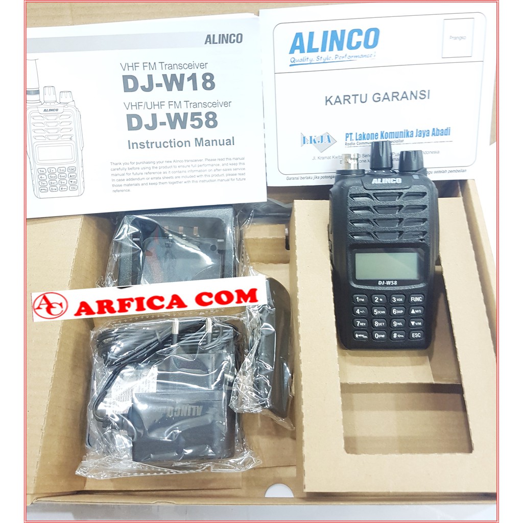 Alinco DJ-W58 HT Dualband Alinco DJ W58 DJW58 Original Alinco W58