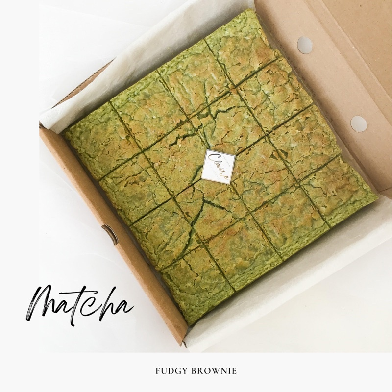 

Pure Matcha Fudgy Brownies