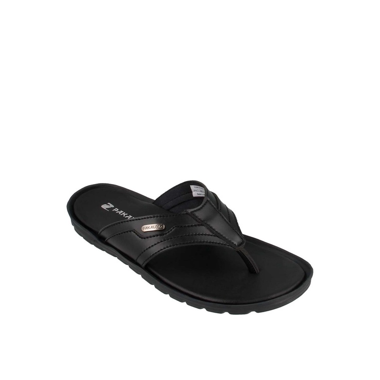 SANDAL JEPIT PAKALOLO PRIA ORIGINAL CASUAL KULIT ASLI HITAM PB21