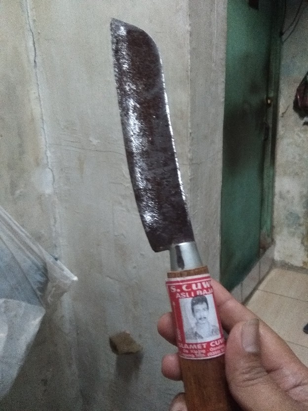 Pisau Dapur Cuwo Besar Baja Asli Pisau Serbaguna Potong Kupas Murah Grosir