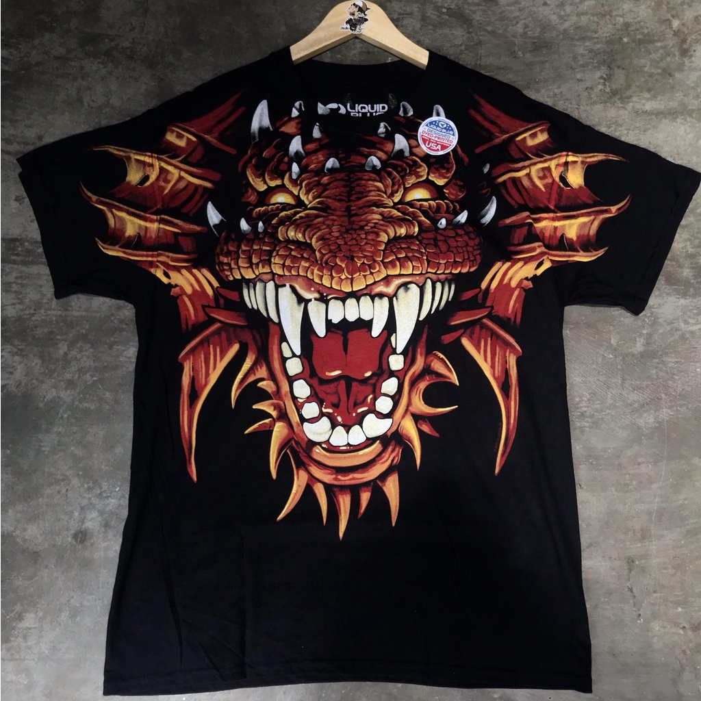 Tshirt Fantasy Liquidblue Original DRAGON HEAD AOP
