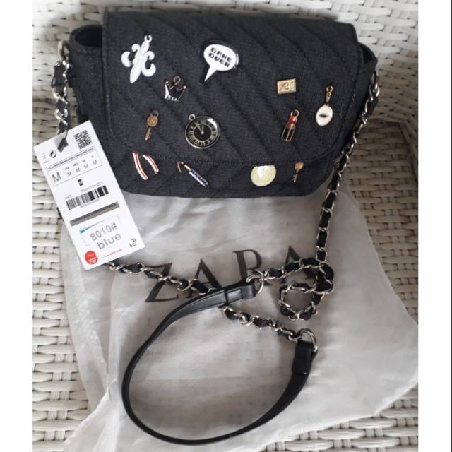 Tas Zara stamp denim