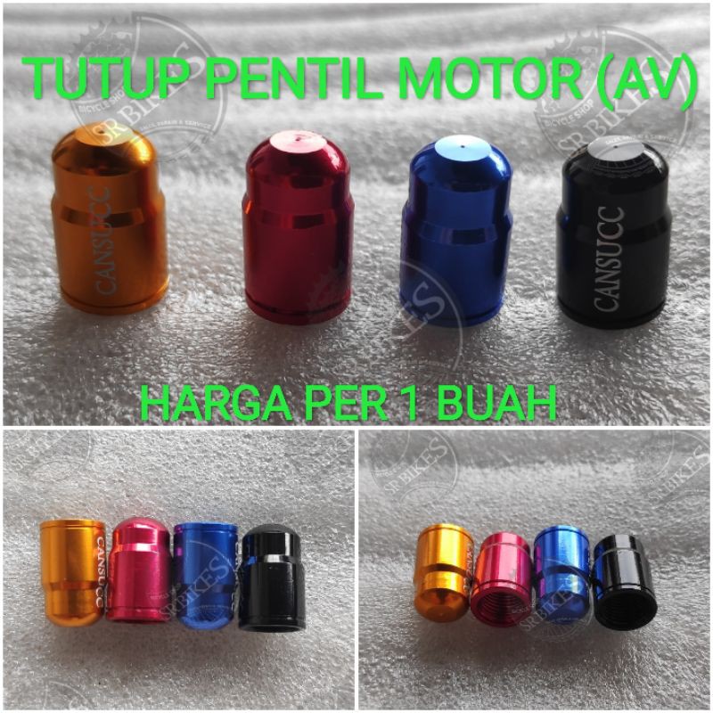 Tutup Pentil Aluminum Alloy. AV Cop Pentil Motor Mobil Schrader (PER 1 BUAH)