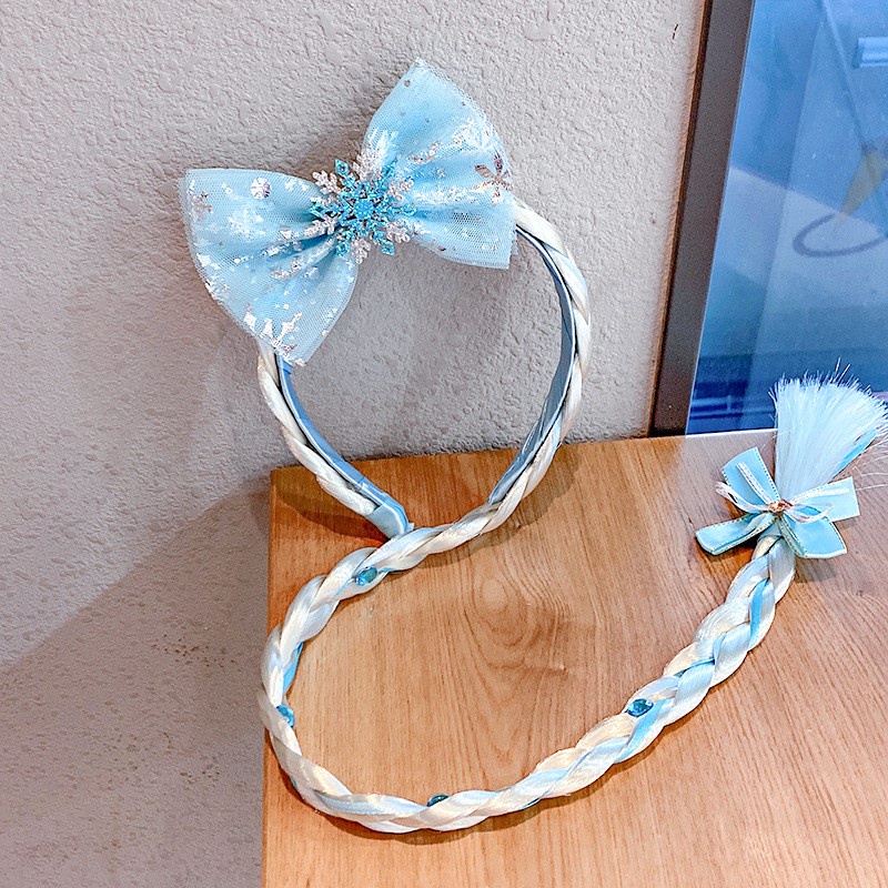 CHUBBI Bando Anak Rambut Wig Kepang Style Princess Frozen