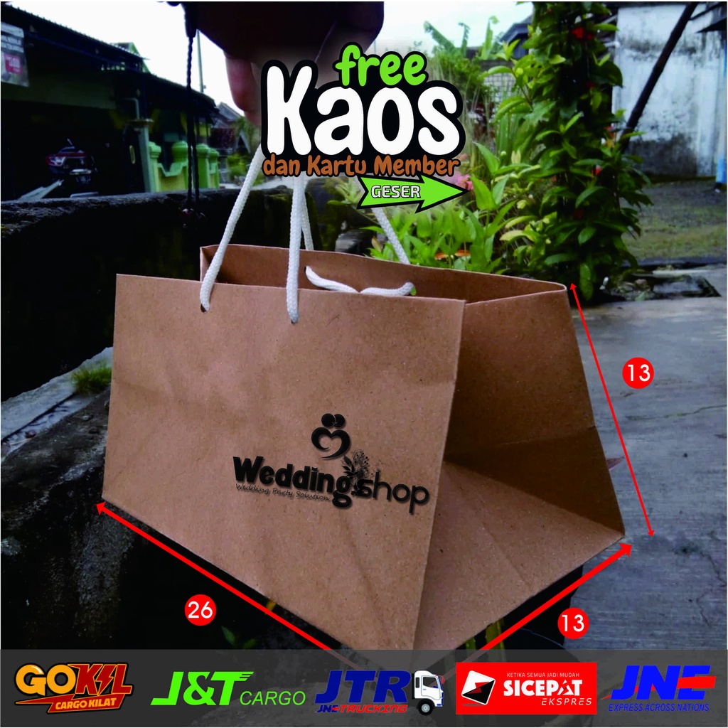 

PAPERBAG BOLU. paperbag roti brownis. Ukuran 26x13x13 cm