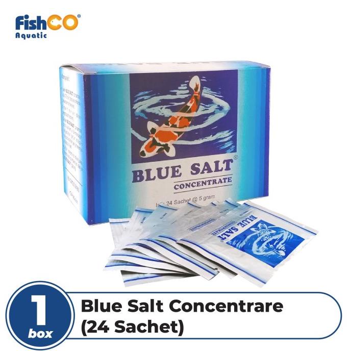 Blue Salt Concentrate Garam Biru Ikan 1 box isi 24 Sachet