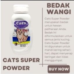 Bedak Wangi Anti Jamur Bau Kucing Cats Super Powder Wangi Harum Khas tahan lama