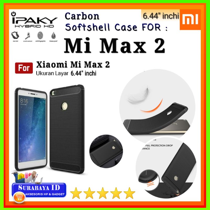 Casing Case Xiaomi Mi Max 2 (6.44"inchi) | Soft Case iPaky/HYBRID Xiaomi Mi Max 2
