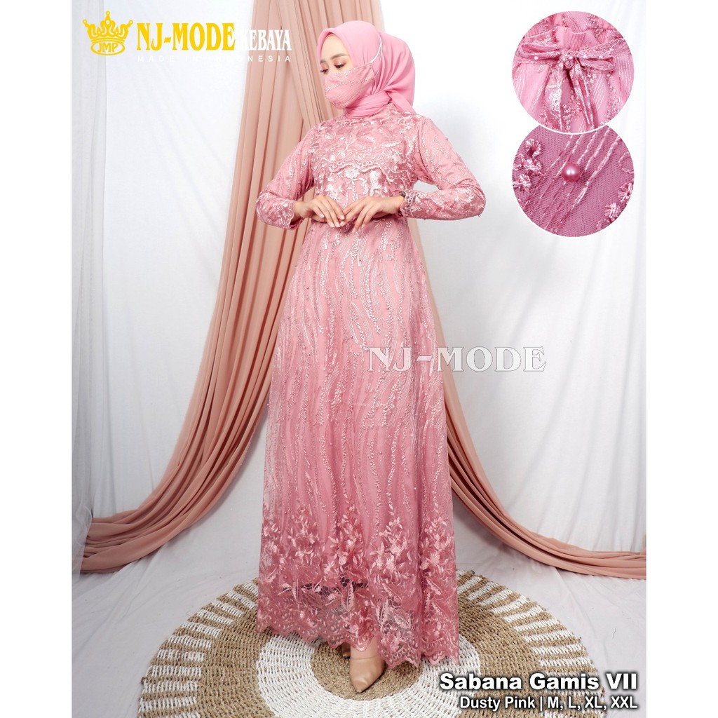 (COD) GAMIS TILE MUTIARA/ GAMIS/ GAMIS PESTA/ GAMIS TILE/ GAMIS BRUKAT/ KEBAYA MODERN/ DRESS KONDANGAN HKS HANANIA KEBAYA MODREN