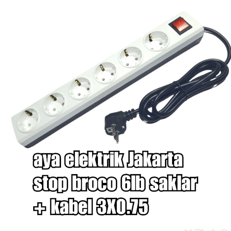 AEBDG Stop Kontak Kabel 2/3/4/5 Lubang 3 Meter Stop Kontak Listrik / Stop Kontak Colokan 3 4 5 Luban