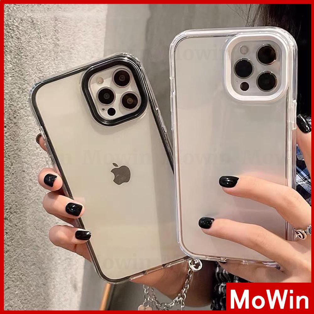 Soft Case Pelindung Layar Kamera Bahan Silikon Akrilik Bening 3 In 1 Dapat Dilepas Untuk Iphone 13 Pro Max 12 Pro Max 11 Pro Max 7 Plus Xr Xs Max