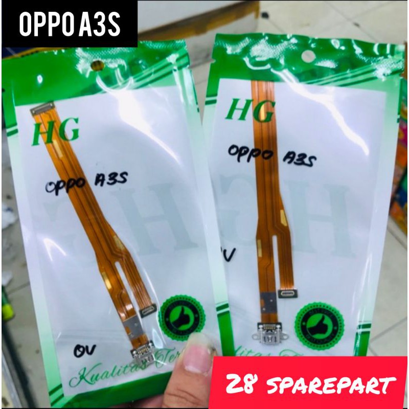 FLEXIBLE/CONEKTOR CHARGER OPPO A3S (CPH1803) ORIGINAL