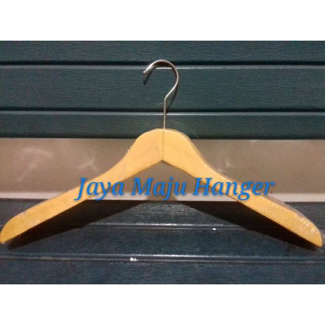 Hanger kayu dewasa natural Gantungan  Baju  Kayu Natular 