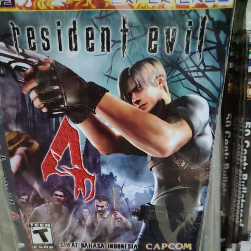 Kaset PS2 Resident Evil 4 cheat bahasa Indonesia RE 5 RE dead aim tembak zombie