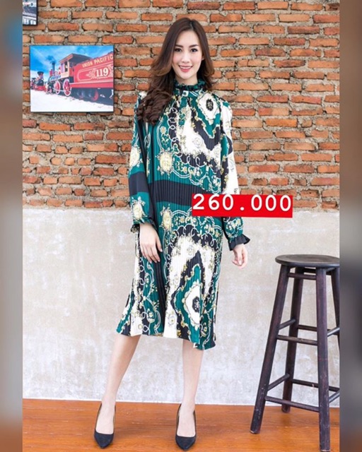 Pleated Dress / Tunik Plisket Bangkok