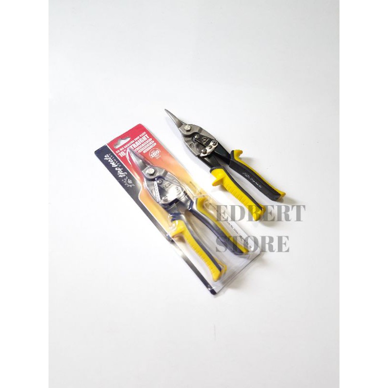 Gunting Hollow Tjap mata 10" Lurus / Gunting Holo cap mata / Baja Ringan