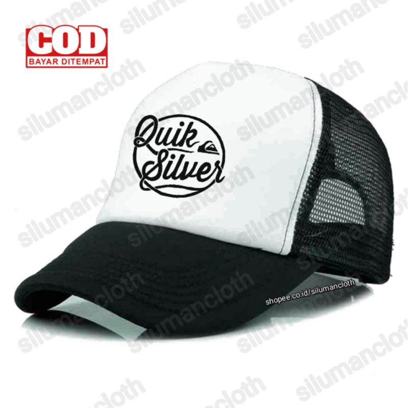 Topi Quiksilver Trucker - Topi Trucker Quiksilver Circle