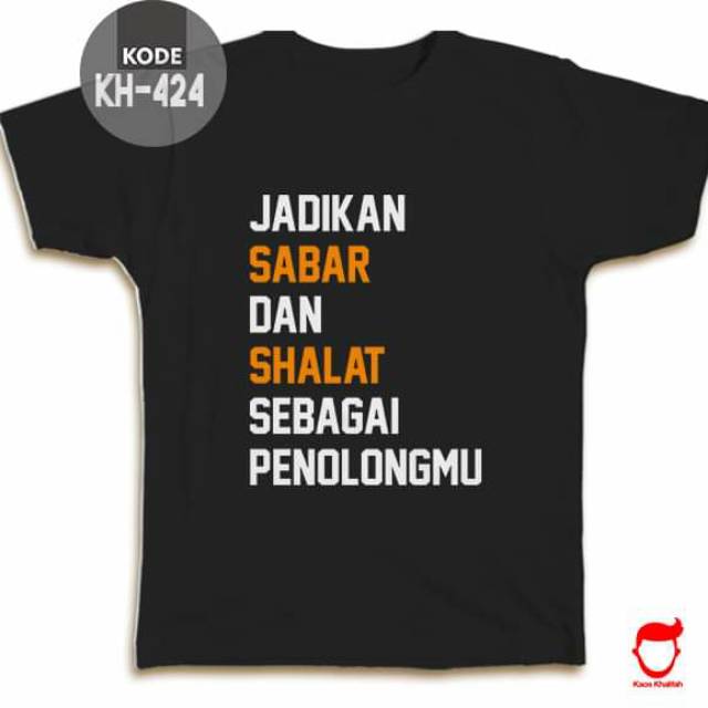 Kaos Kata kalimat mutiara Cotton combed 30s