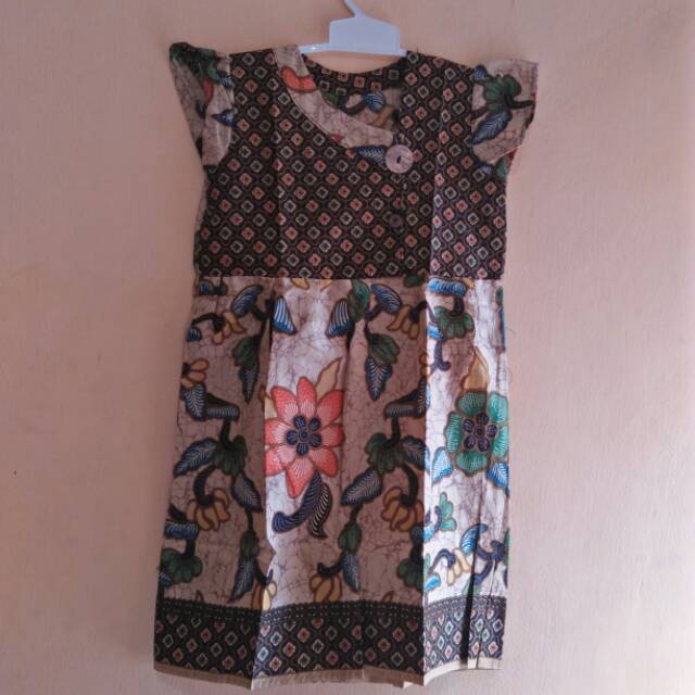 Baju batik anak perempuan umur 3th sd 4th (dress anak)