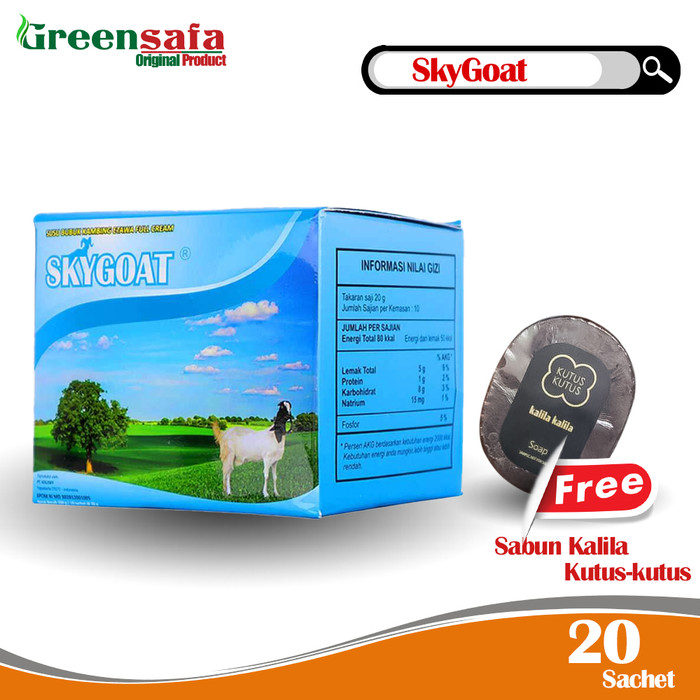 

Obat herbal Susu kambing Etawa Sky Goat Free Sabun Kutus2 Mini 1 Pcs