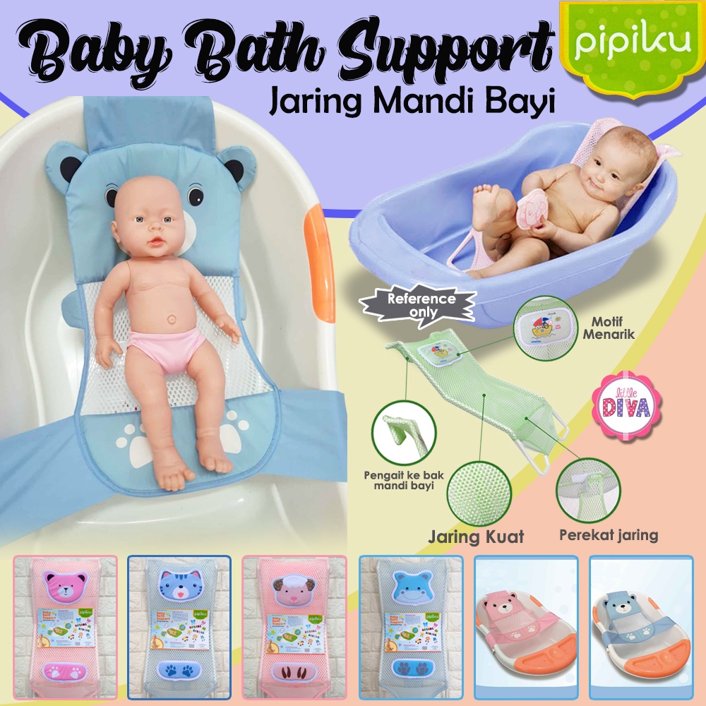 Jala Mandi Alas Jaring Mandi Bayi - PIPIKU - BABY BATH SUPPORT - alas mandi bayi di ember