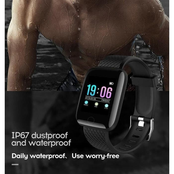 HOT PRODUCT AOKEYO 116 PLUS SMARTWATCH BLUETOOTH SMARTBAND FITNESS TRACKER COLOUR DISPLAY HEARTRATE