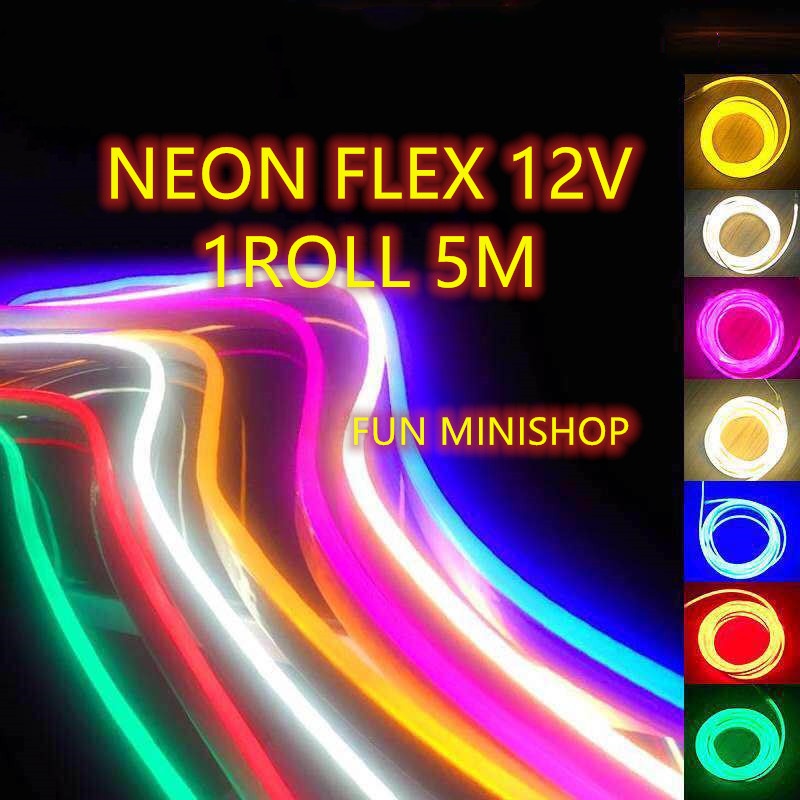 Neon Flex LED Strip Flexible 5 Meter DC 12VSelang Flexible Sign Strip Fleksibel NEONSIGN