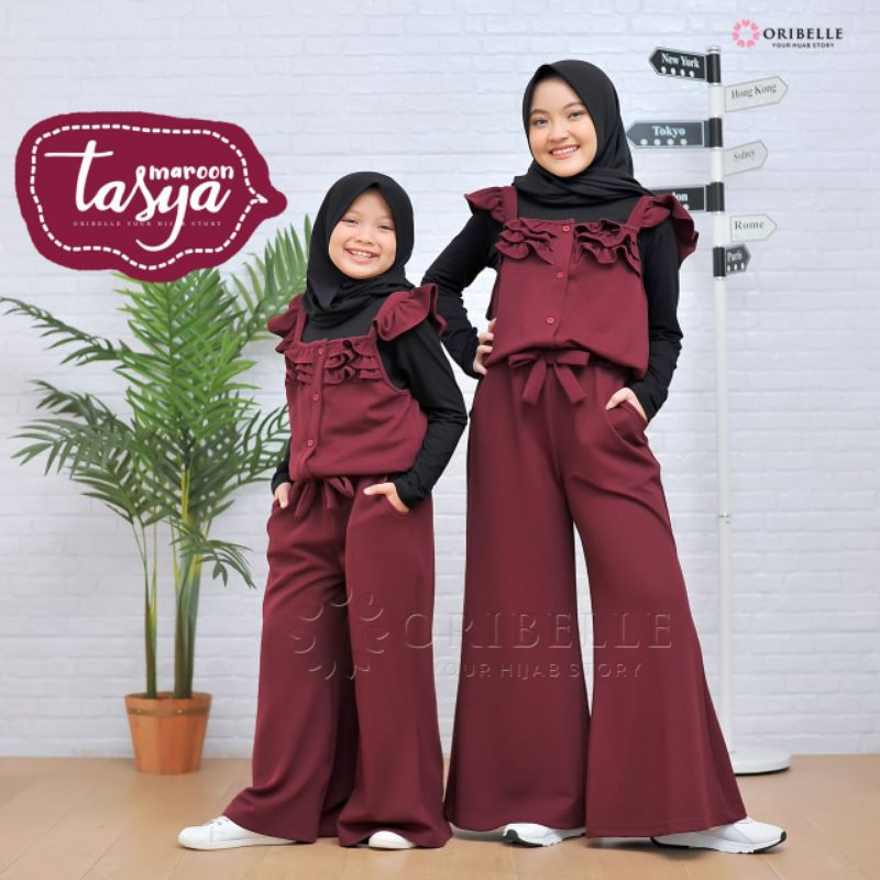 JUMPSUIT TASYA ORIBELLE || SET HIJAB &amp; INNER