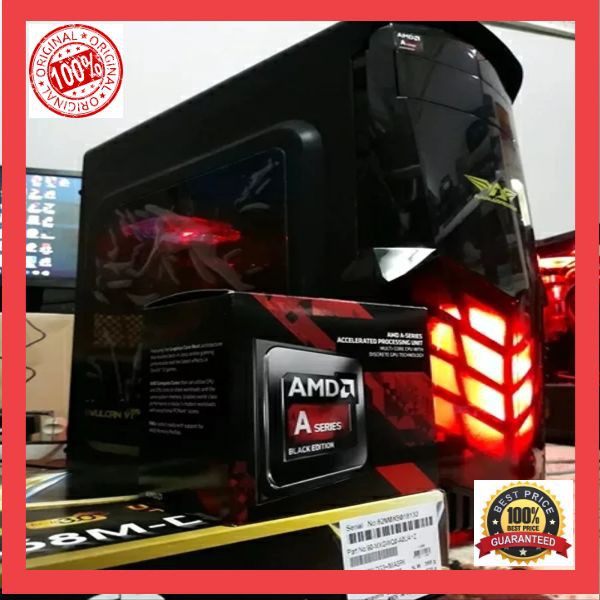 Termurah PC GAMING RYZEN 3 2200G SSD 240 HDD 500GB