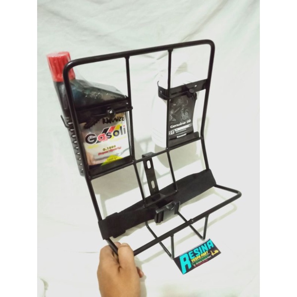 Midle rak midel rack tengah vespa hitam dan croom px sprint pts super ready