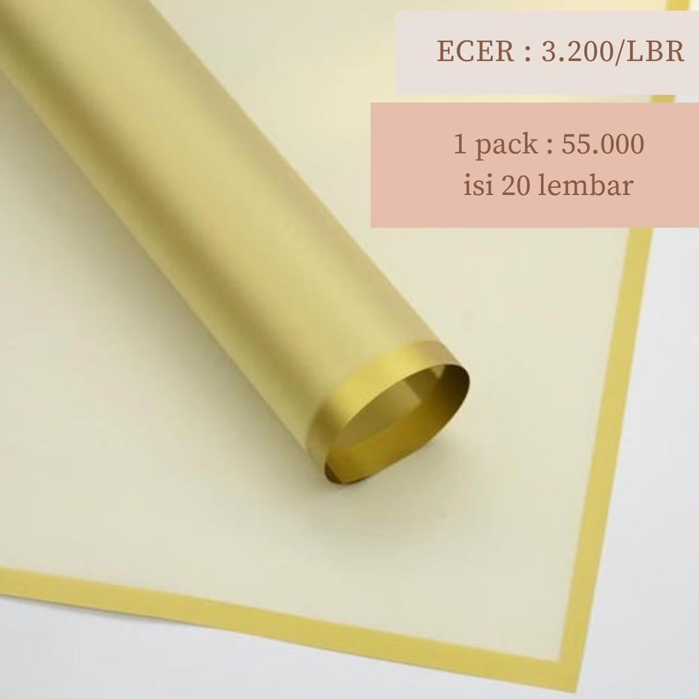 

[1 Pack : 20 Lembar] Full Color Cellophane (Size 58 X 58Cm) Kertas Bunga Wrap Bunga Korea Paper