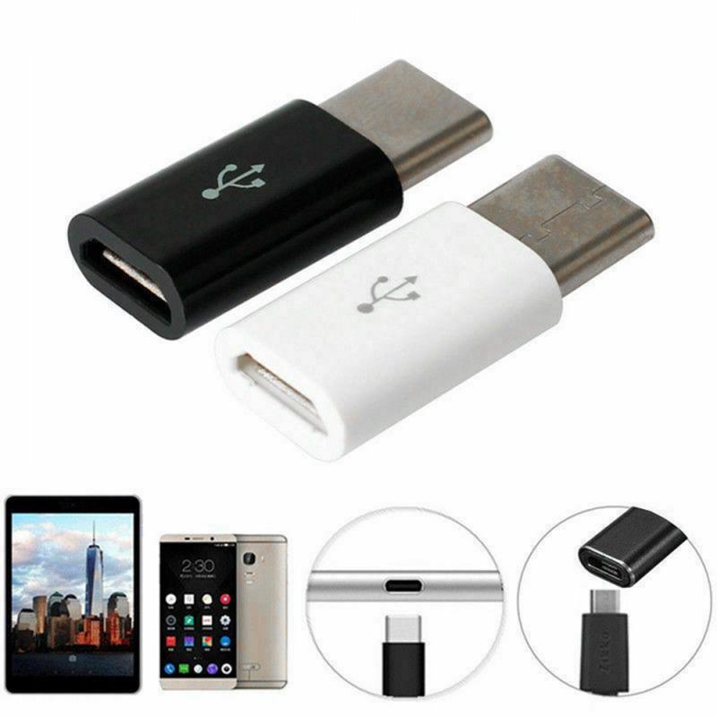 Taffware Micro USB to USB Type C Converter MicroUSB ke USB-C USB Type-C Konverter Adapter - US173 USB Type C To Micro USB Android Adapter Connector For Smart Phone Tablet Micro USB Male to Type C Female Converter