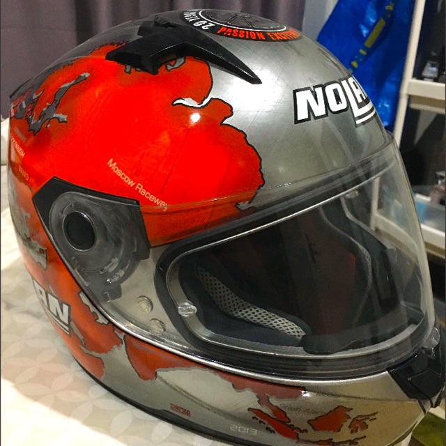 Helm Nolan N64 C.Checa Scratched Chrome