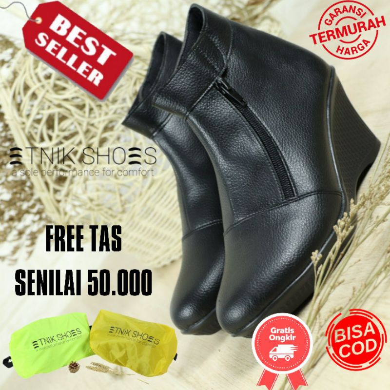 SEPATU KERJA WANITA SEPATU HAK WANITA BOOTS WANITA AFIFAH ETNIKSHOES