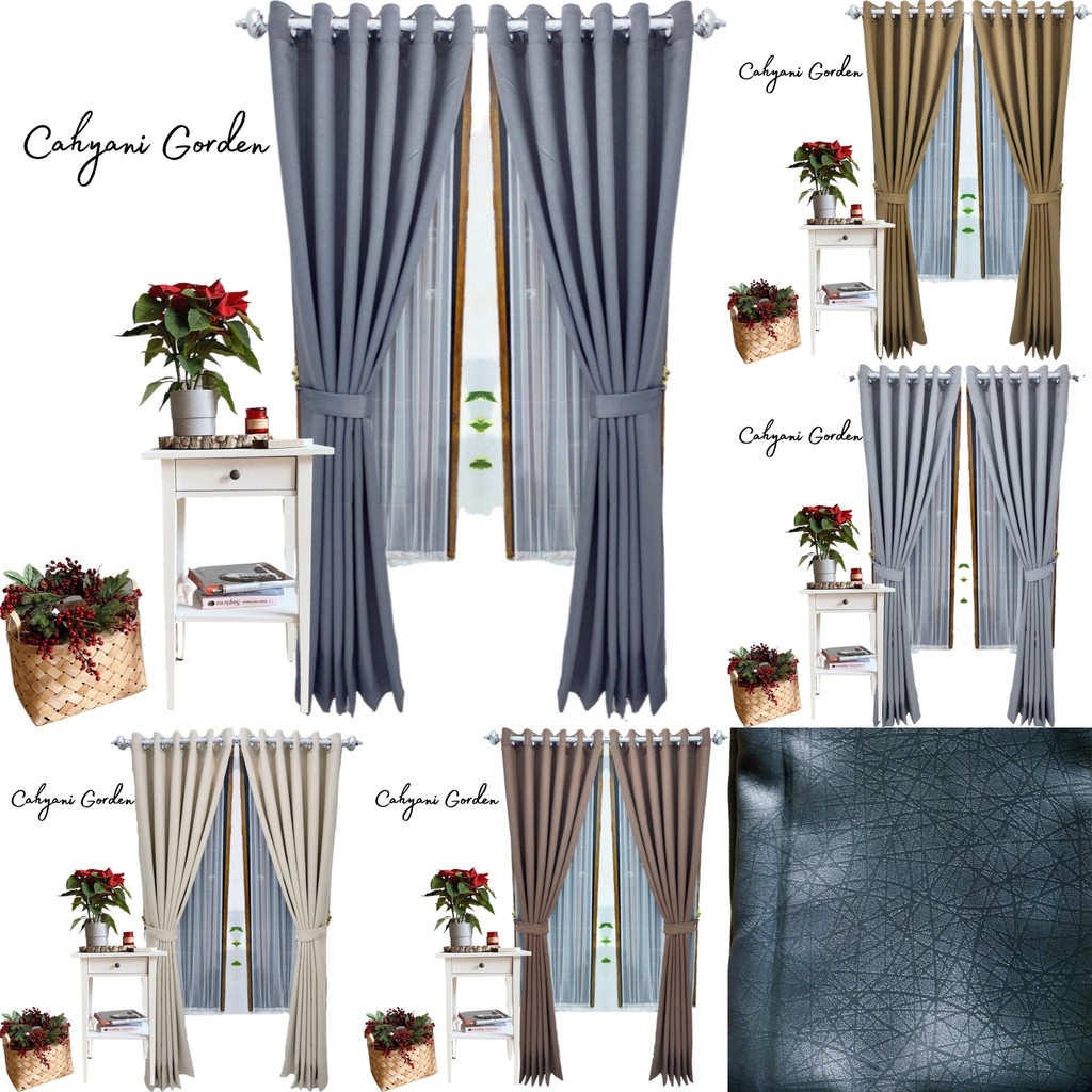 Gorden Blackout Polos L140 x T200cm - Hordeng Jendela ...