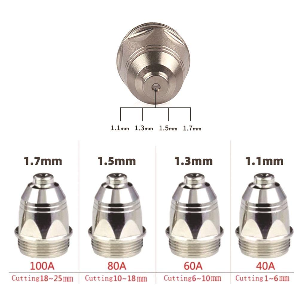 Populer 45pcs Kit Perakitan Obor Las Plasma Alat Solder Aksesori Tukang Las 1.1/1.3/1.5/1.7mm Nozzle Dengan Elektroda