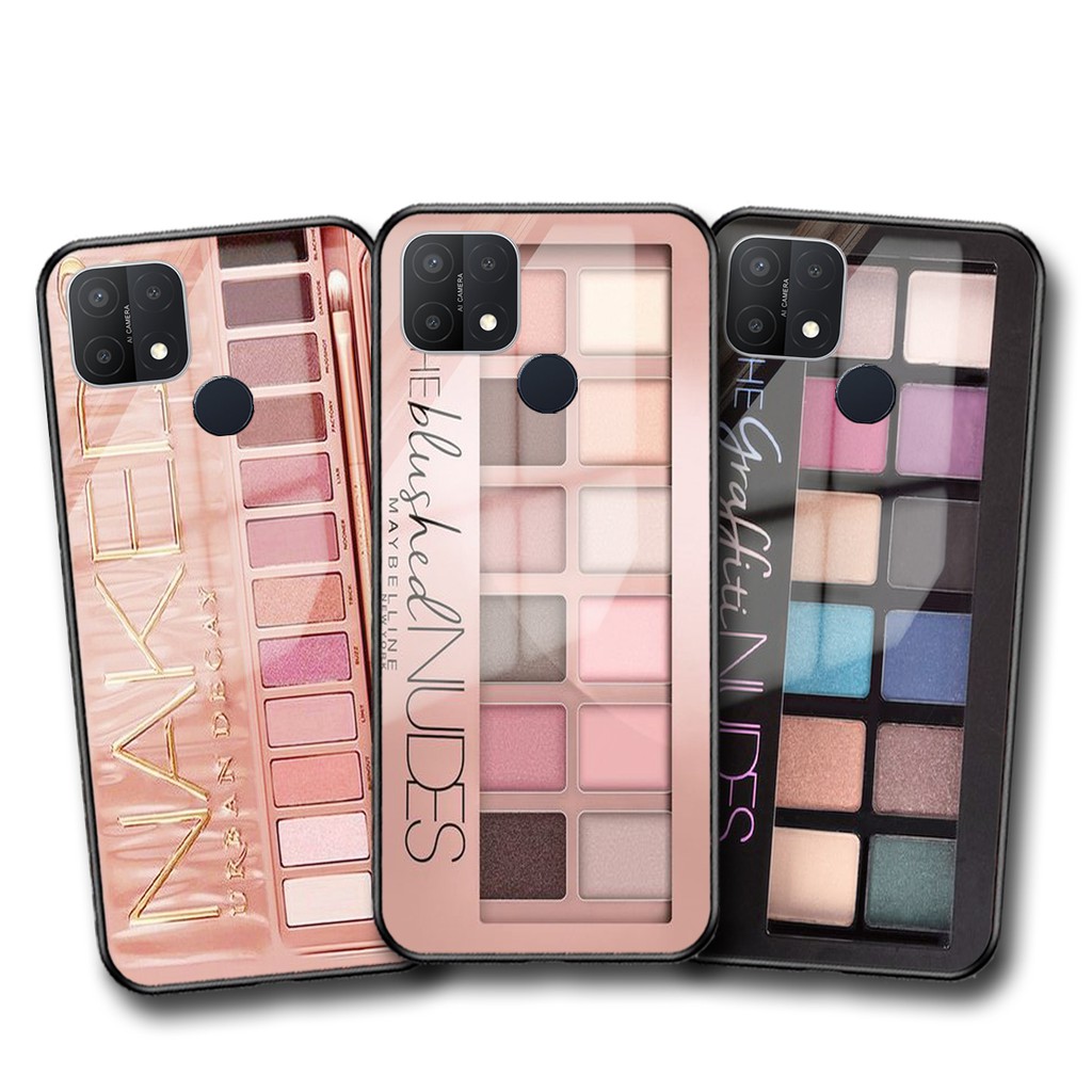 Softcase Glass Kaca MAKE UP Oppo a15 [SF14] Casing Hp Oppo A15 Case Handphone-Pelindung Handphone