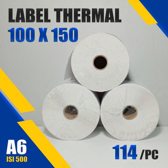 

100 x 150 Thermal Label Direct Barcode 100x150 isi 500 pcs ukuran A6