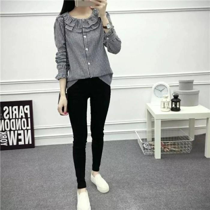 7.7 Pakaian Baju Atasan Top Blouse Blus Bluse Wanita Remaja Cewek Kekinian Promo