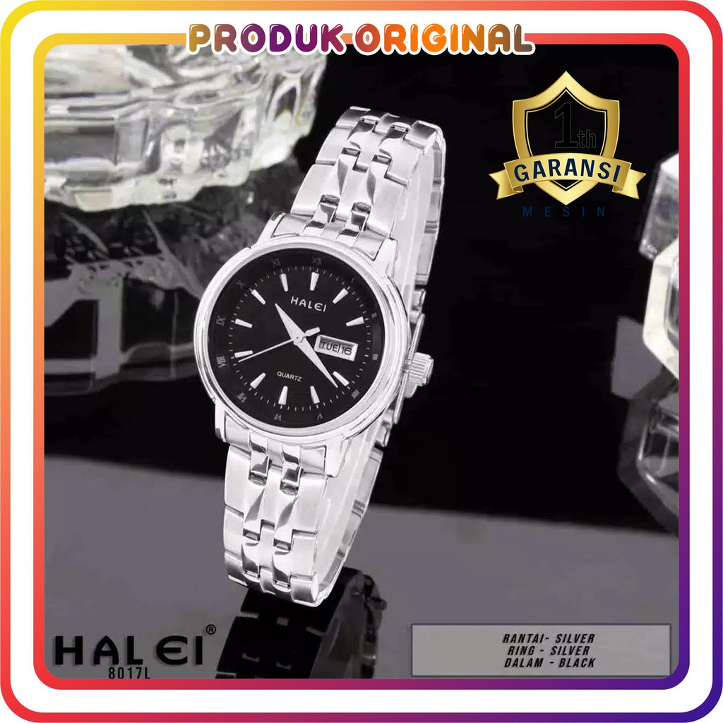 COD JAM TANGAN ORIGINAL HALEI WANITA HALEI 8017 #HALEI#JAM TANGAN COUPLE#JAM TANGAN HALEI