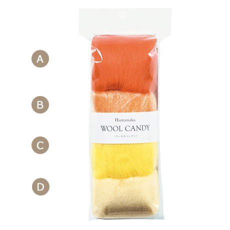 Felt wool wool candy needle felt Hamanaka 4 warna set 441-120