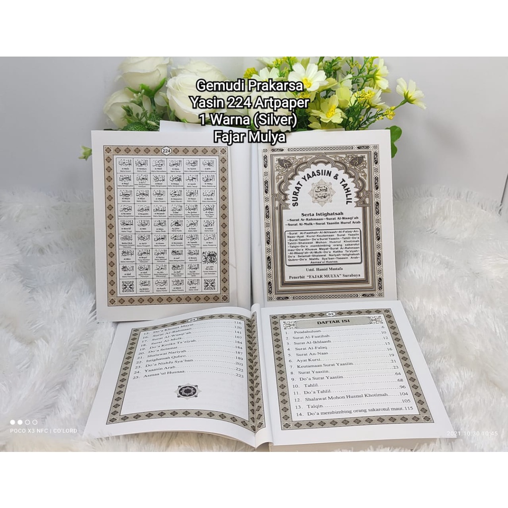 

Buku Yasin 224 Artpaper 1 Colour Silver FM | Yasin halaman 224 Licin FM