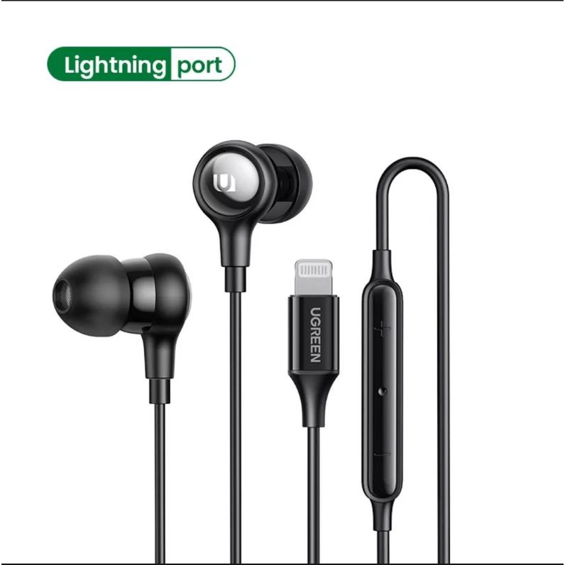 Ugreen Earphone Headset Audio Mic Stereo Hifi With Aux 3.5mm / Usb C / Lightning