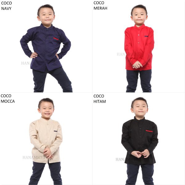 HM81 Baju Kemeja Anak Laki Laki Cowok Lengan Pendek Warna Putih Navy Maroon Polos Kemeja Anak Murah