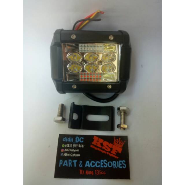 Lampu LED 6 titik dan strobo