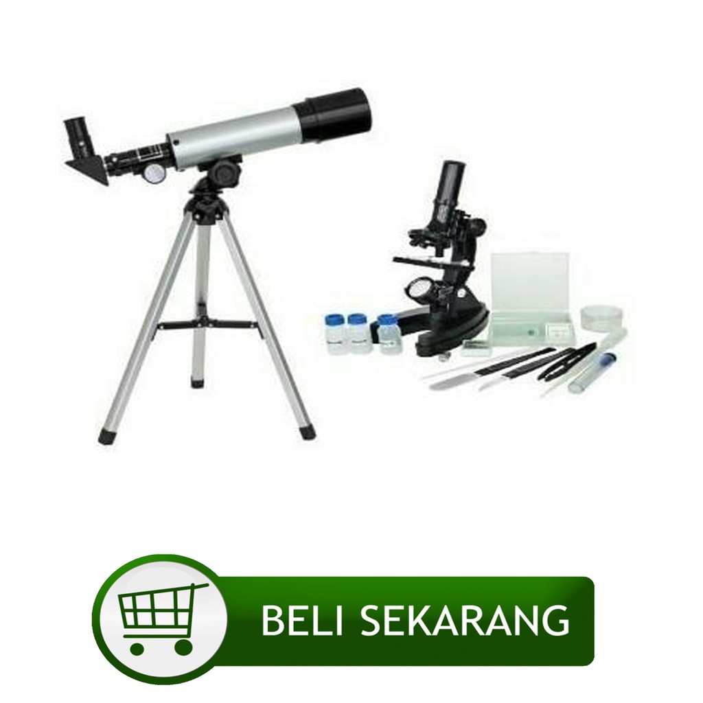 Paket Teropong Bintang Dan Mikroskop - Deluxe Telescope &amp; Microscope