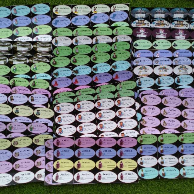

Stiker buku custome ( req foto atau karakter kesukaan)