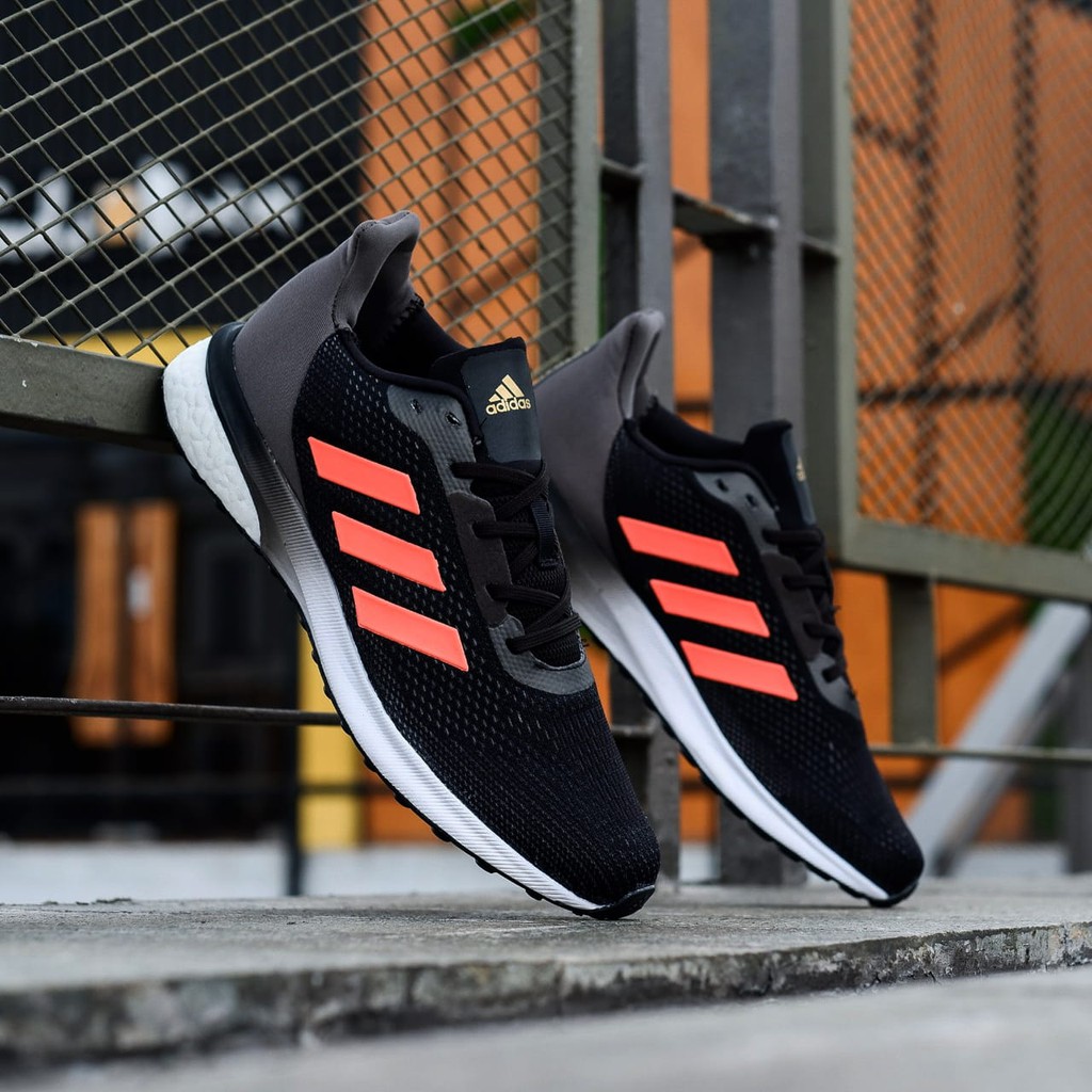 Sepatu Adidas AstraRun Boost Black Orange Original Running Pria