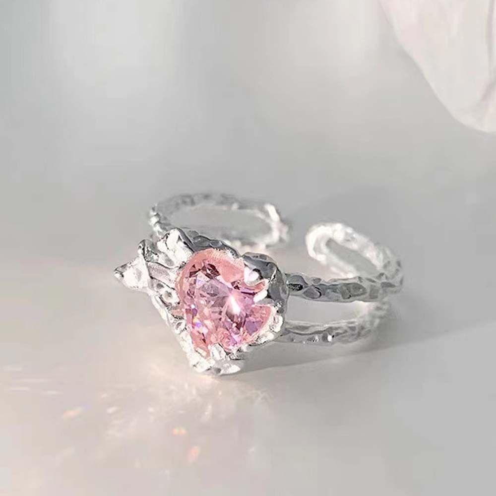 Mxbeauty Wanita Cincin Pesona Kepribadian Pertunangan Pesta Perhiasan Jari Perhiasan Adjustable Geometris Terbuka Ring