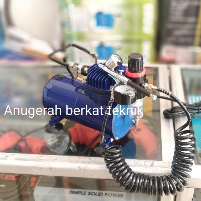 Kompresor Udara Angin Mini Silent Paket Cat Airbrush Penbrush Oiless